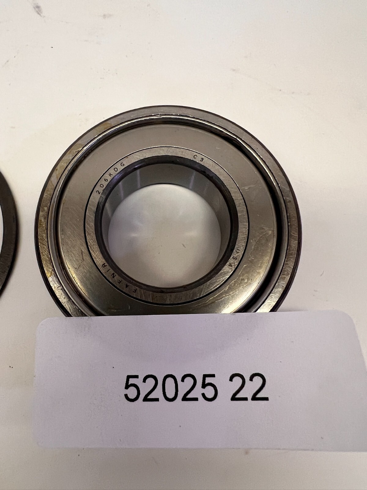 Fafnir 206KDG c3 16mm x 30mm x 62mm ball bearing Made in USA SI 52025 22 QTY 1