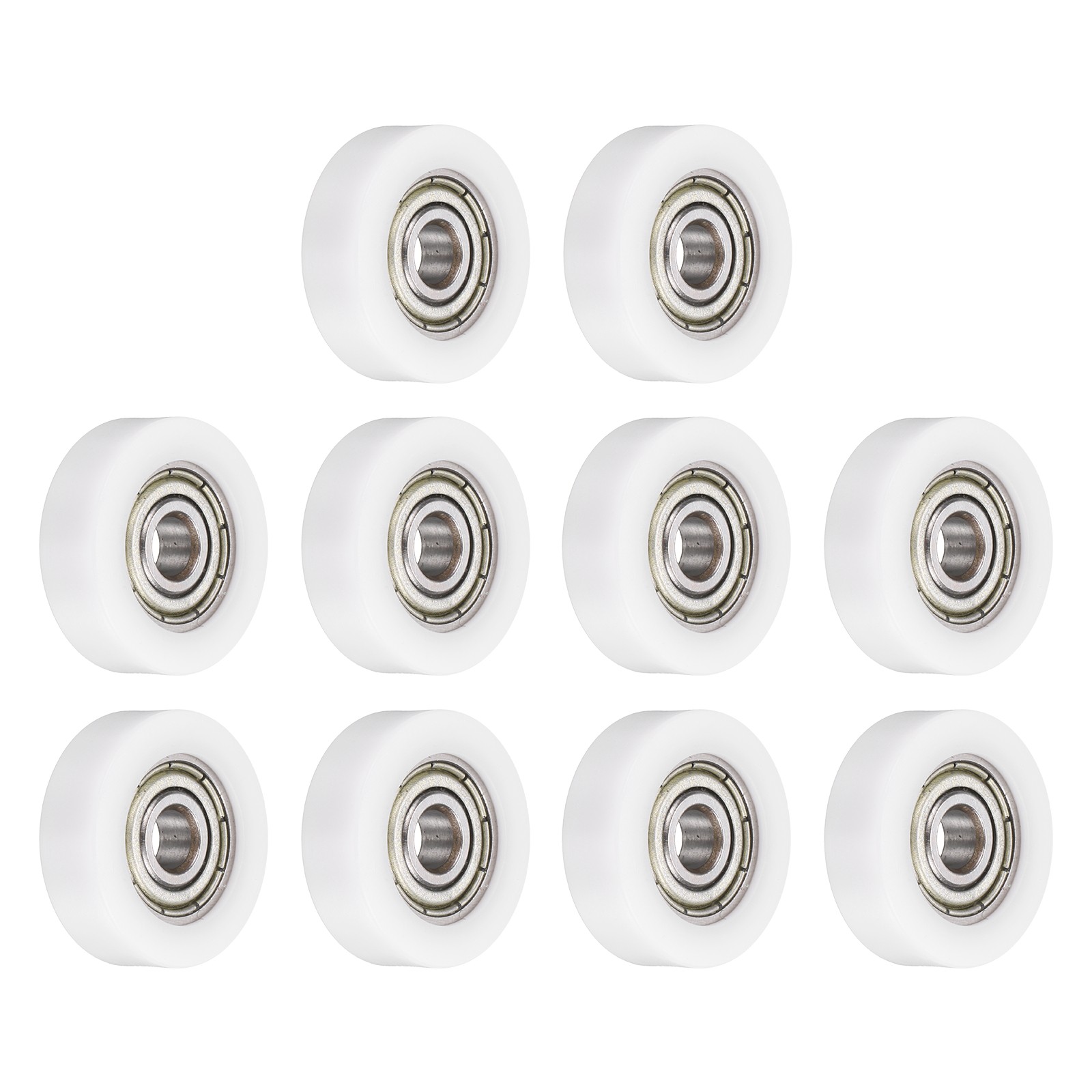 10Pcs, 625ZZ Ball Bearing 5x22x7mm Double Metal Shielded Chrome Steel White