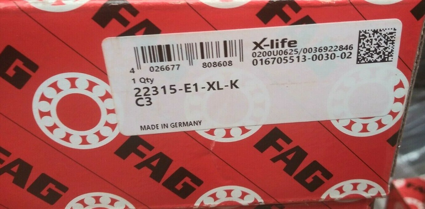 (1) NEW FAG(Schaeffler) Spherical Roller Bearing 22315-E1-XL-K