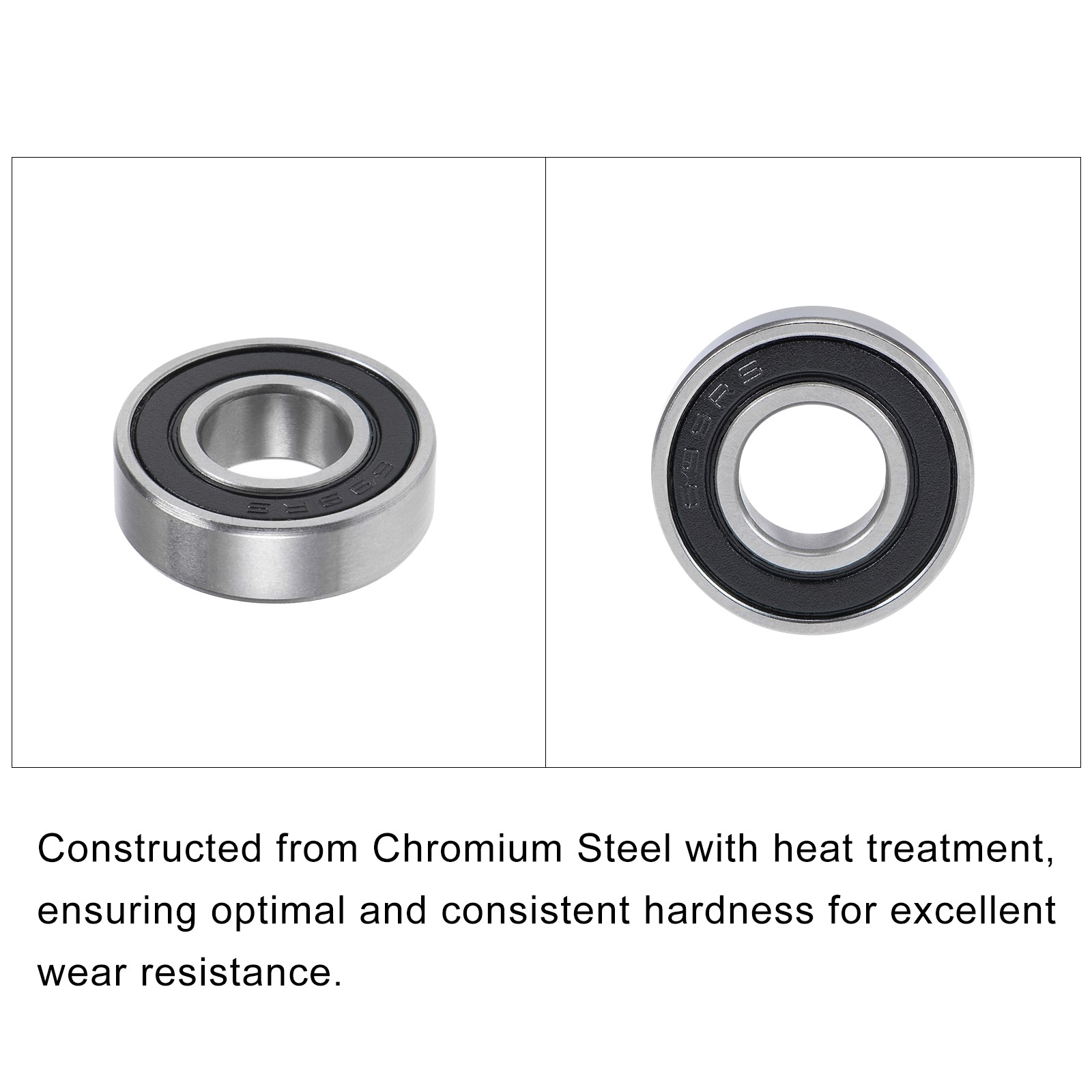 Bearings (699-2RS, 9mmx20mmx6mm) 2Pcs, Chromium Steel Double Sealed