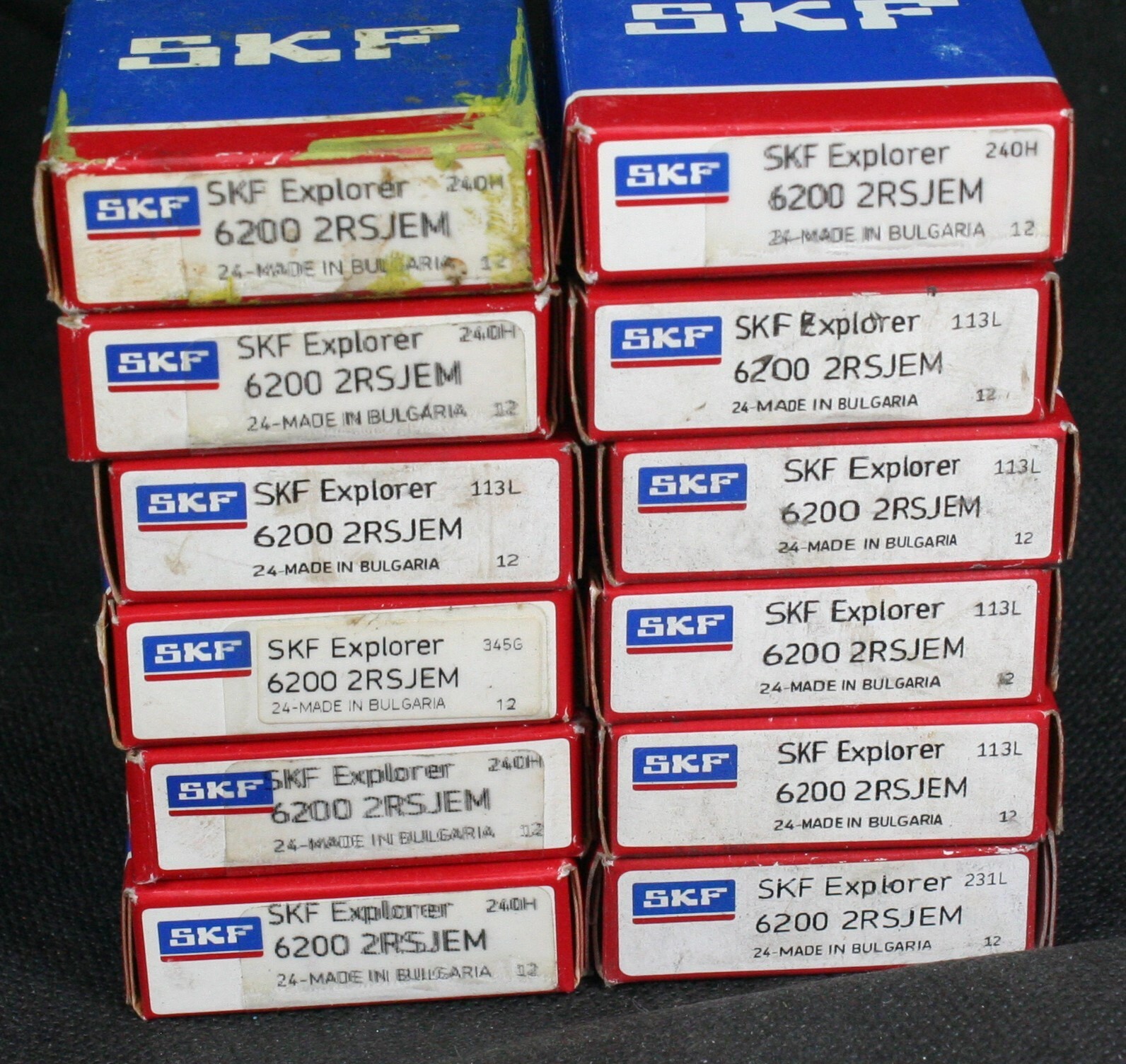 One (1) SKF 6200 2RSH/C3GJN Radial Deep Groove Bearing 10 MM ID Bulgaria NEW