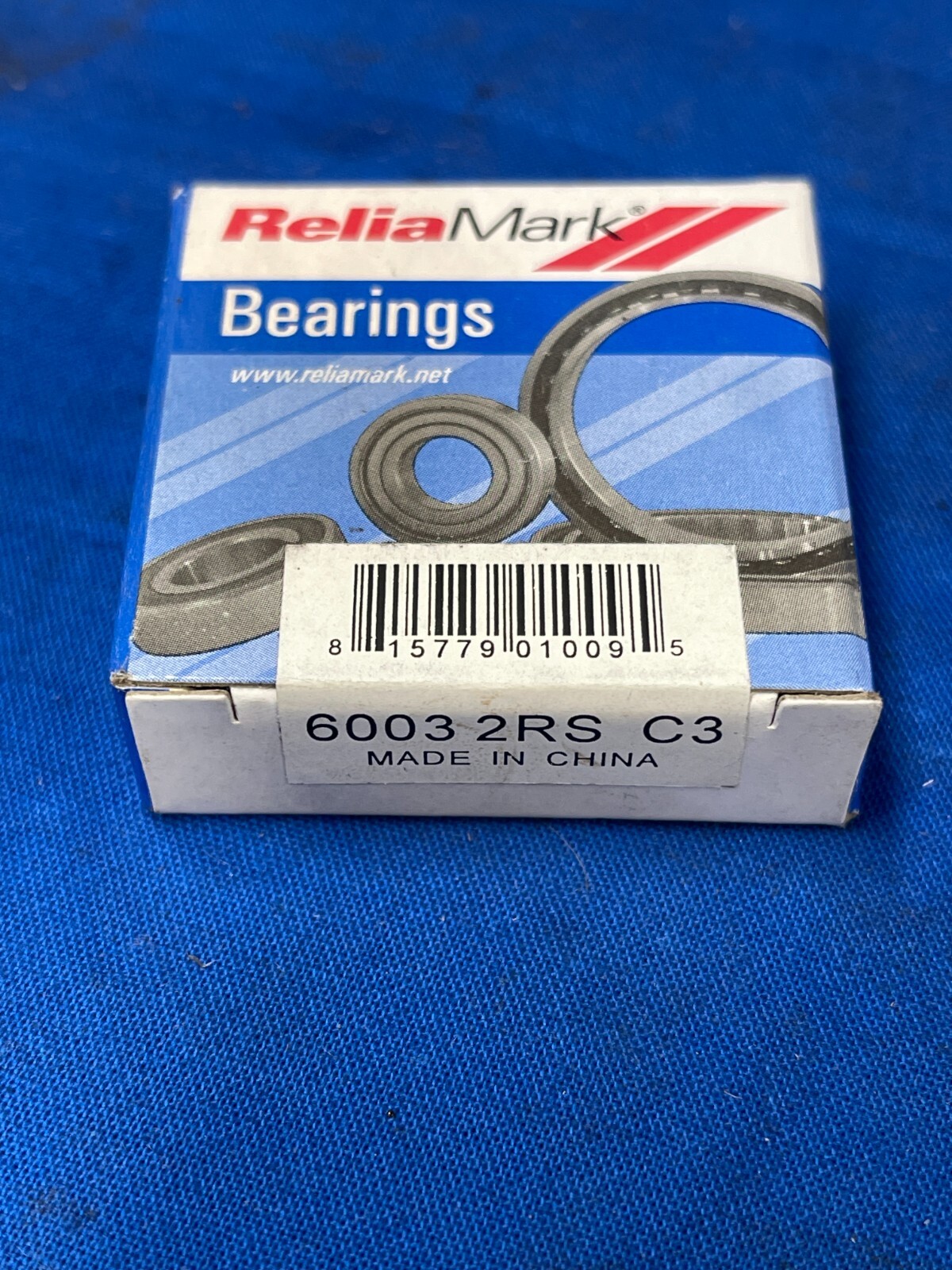 RELIAMARK DEEP GROOVE BALL BEARING 60032RSC3 17MM ID 35MM OD 10MM WIDTH LOT OF 5
