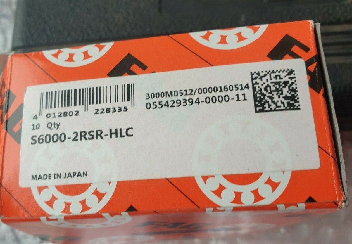 FAG S6000-2RSR-HLC DEEP GROOVE BALL BEARING 10/PK (IN23S1B4)