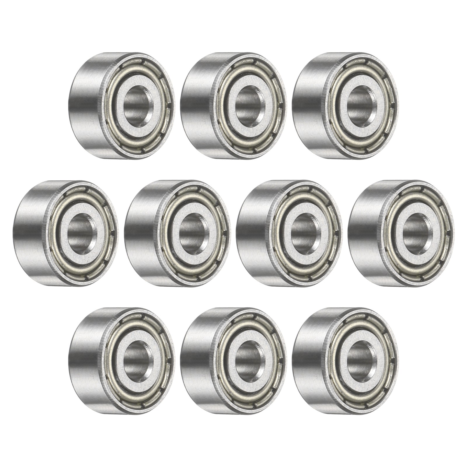 10Pcs MR93ZZ Deep Groove Bearing, 3x9x4mm Metal Double Sealed Bearing