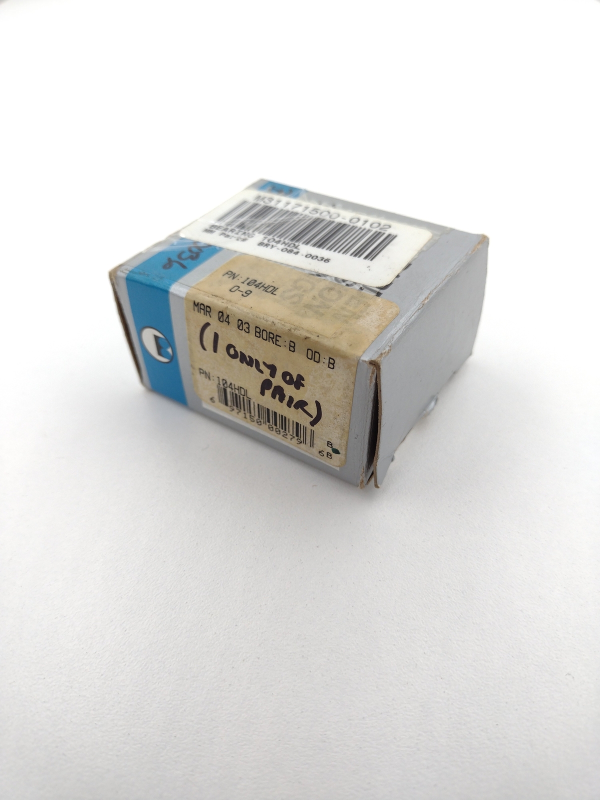 Barden 104HDL Angular Contact Bearing (1/2 of a Pair / 1 bearing only)