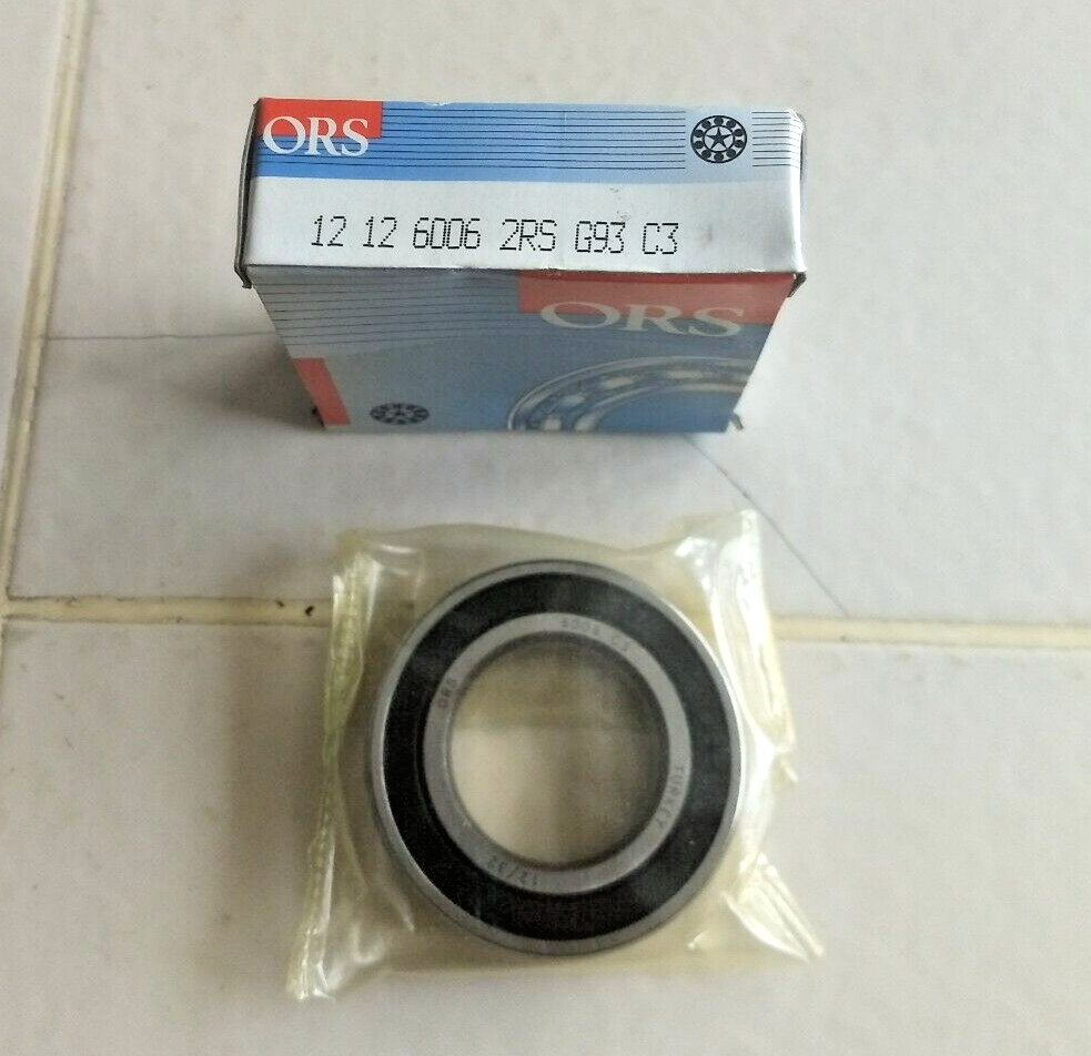 Lot of (4) ORS Deep Groove Ball Bearings 12 12 6006 2RS G93 C3
