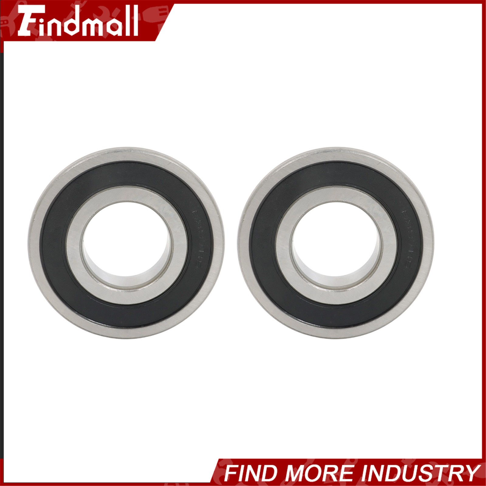 Findmall 6307-2RS Bearings 2 Pack 35x80x21mm Premium Rubber Seal Low Noise
