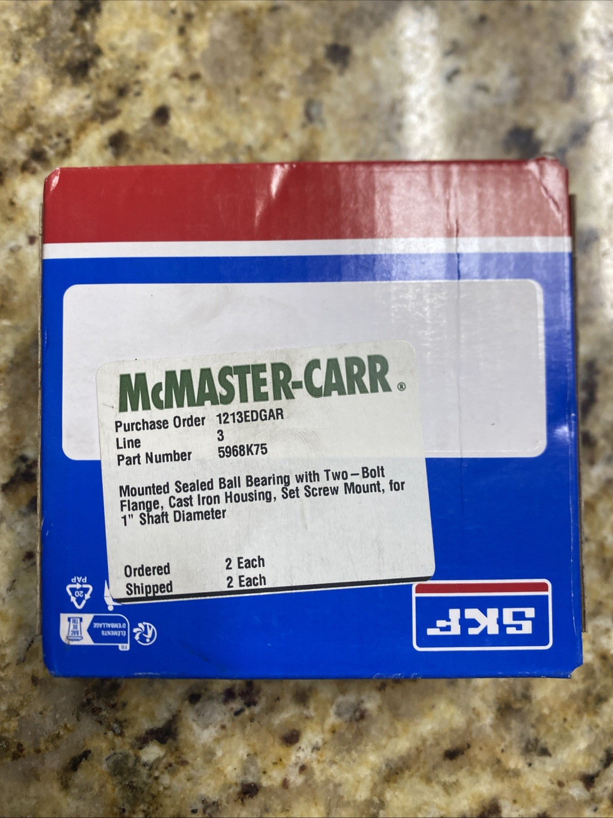 SKF F2B 100-RM Oval Flanged Ball Bearing Unit Mounted