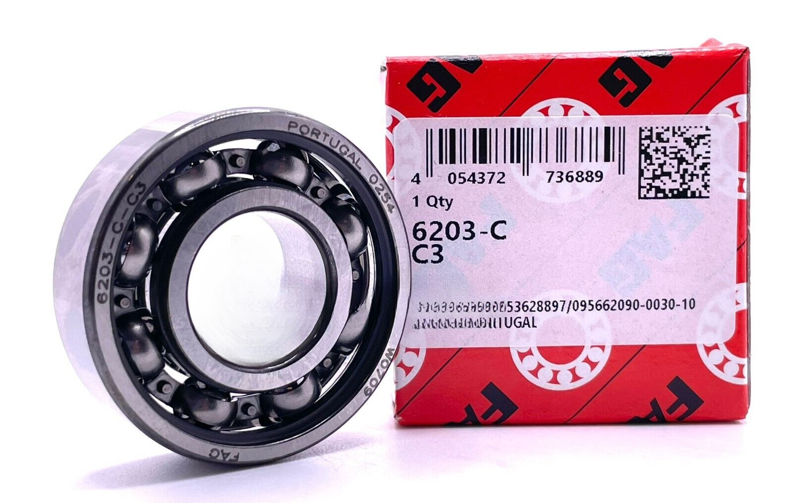 NEW FAG 6203 C3 Deep Groove Bearing 17 x 40 x 12mm OPEN NO SEALS 6203 C C3