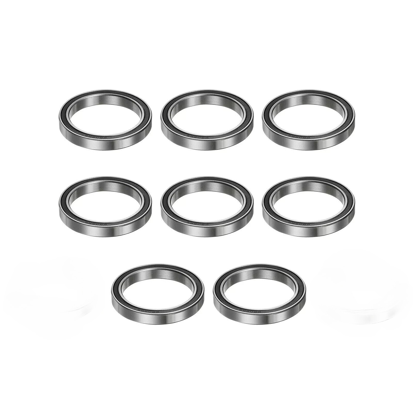 6808-2RS Ball Bearings 40mmx52mmx7mm Chrome Steel Double Sealed 8Pcs