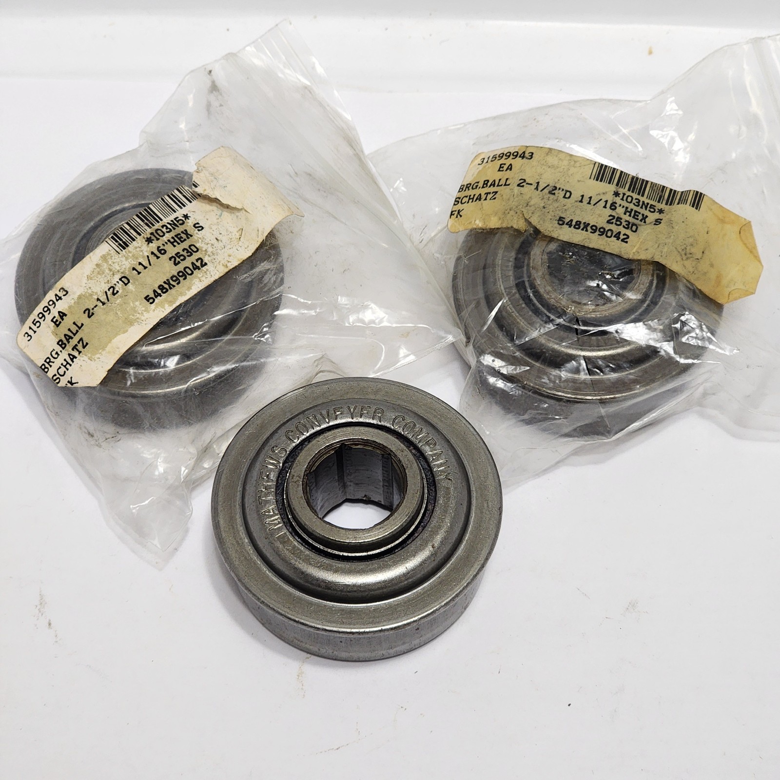 Mathews Conveyer Co / Schatz Hex 11/16″ Bore 2-1/2″ OD