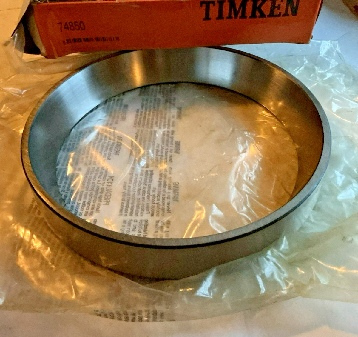 TIMKEN # 74500 CONE / 74850 CUP / TAPERED ROLLER BEARING SET, (NEW USA).