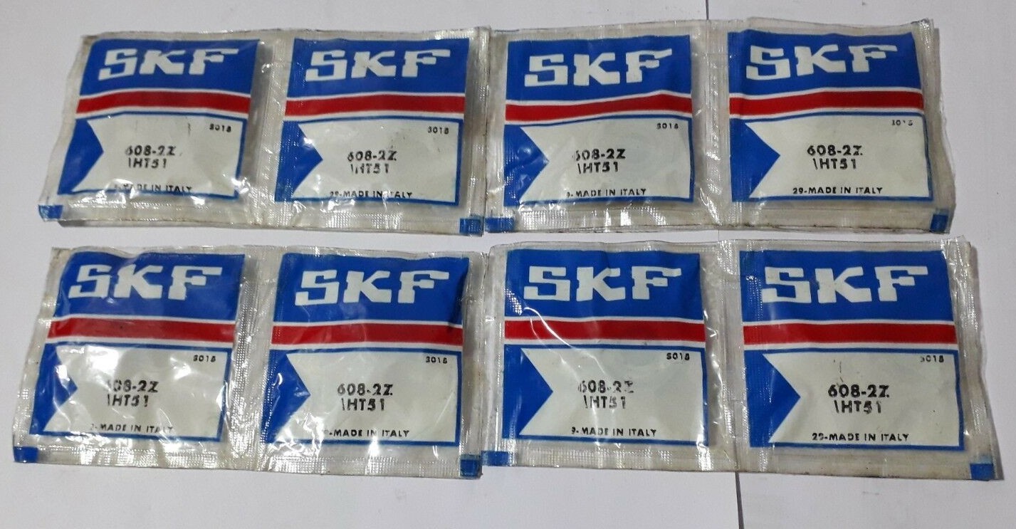 SKF 608-2Z Ball Bearing New In Bag 8Pcs Lot Sale