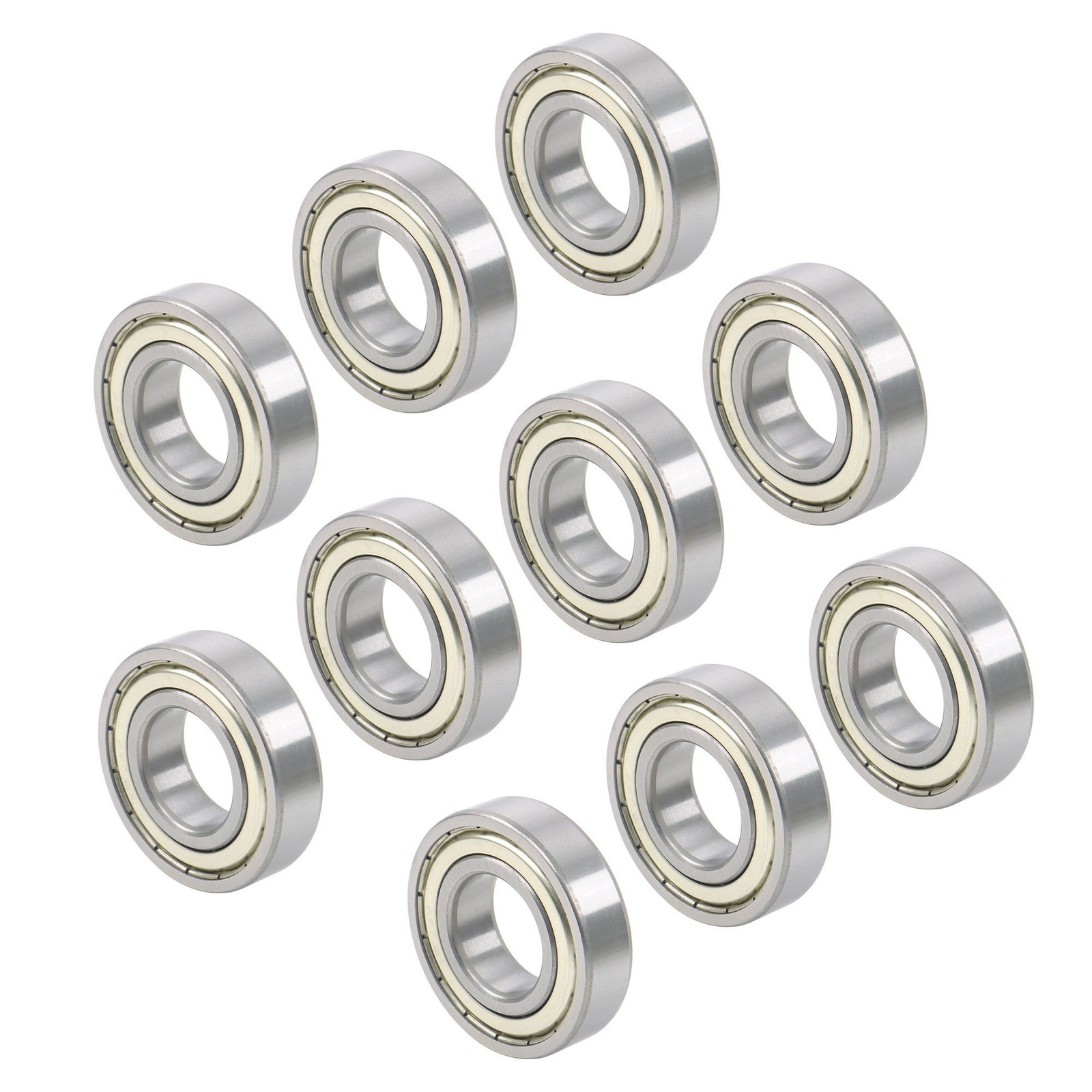 6206-ZZ Ball Bearing 30x62x16mm 10 Pcs Premium Metal Shielded Deep Groove
