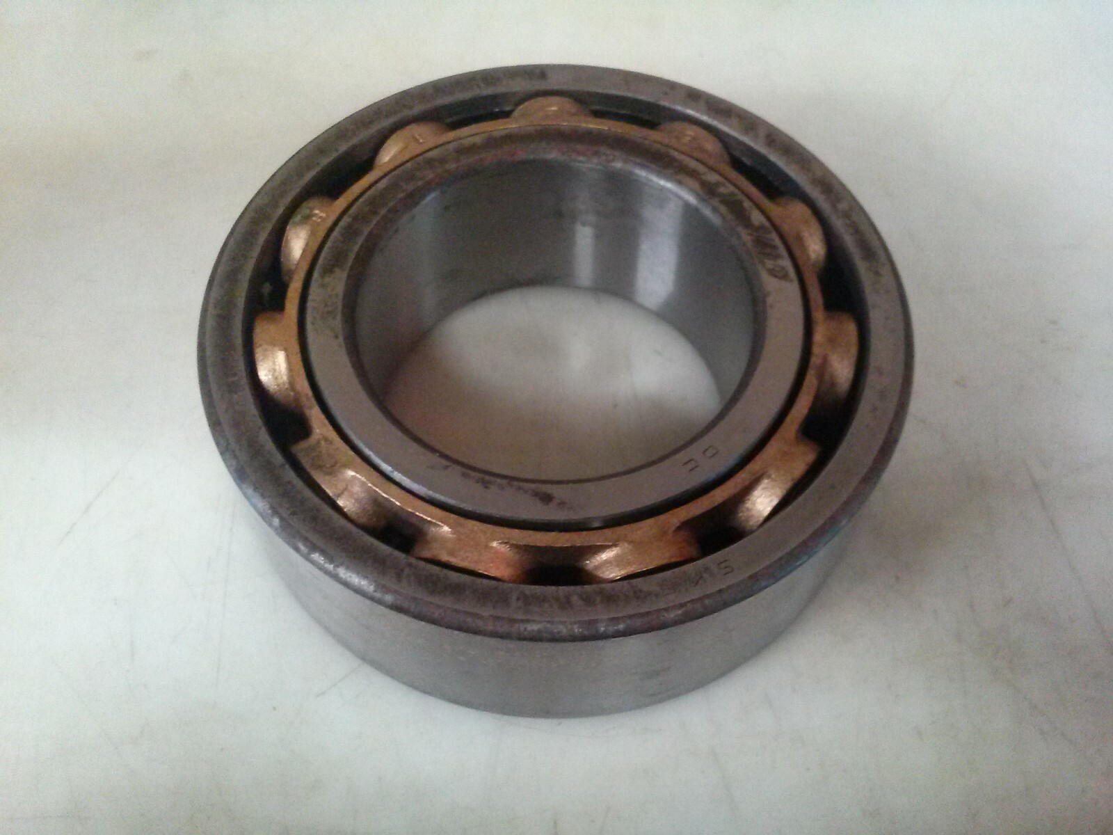 SKF 5218M double row bearing – machined brass cage, made in USA. * rust #2