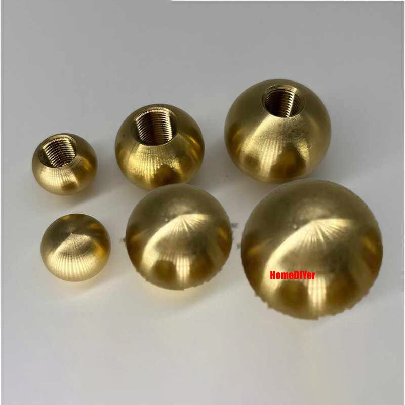 Loose Brass Balls With Threaded M4-M12 Solid Metal Bearing Ball Diameter 10~60mm
