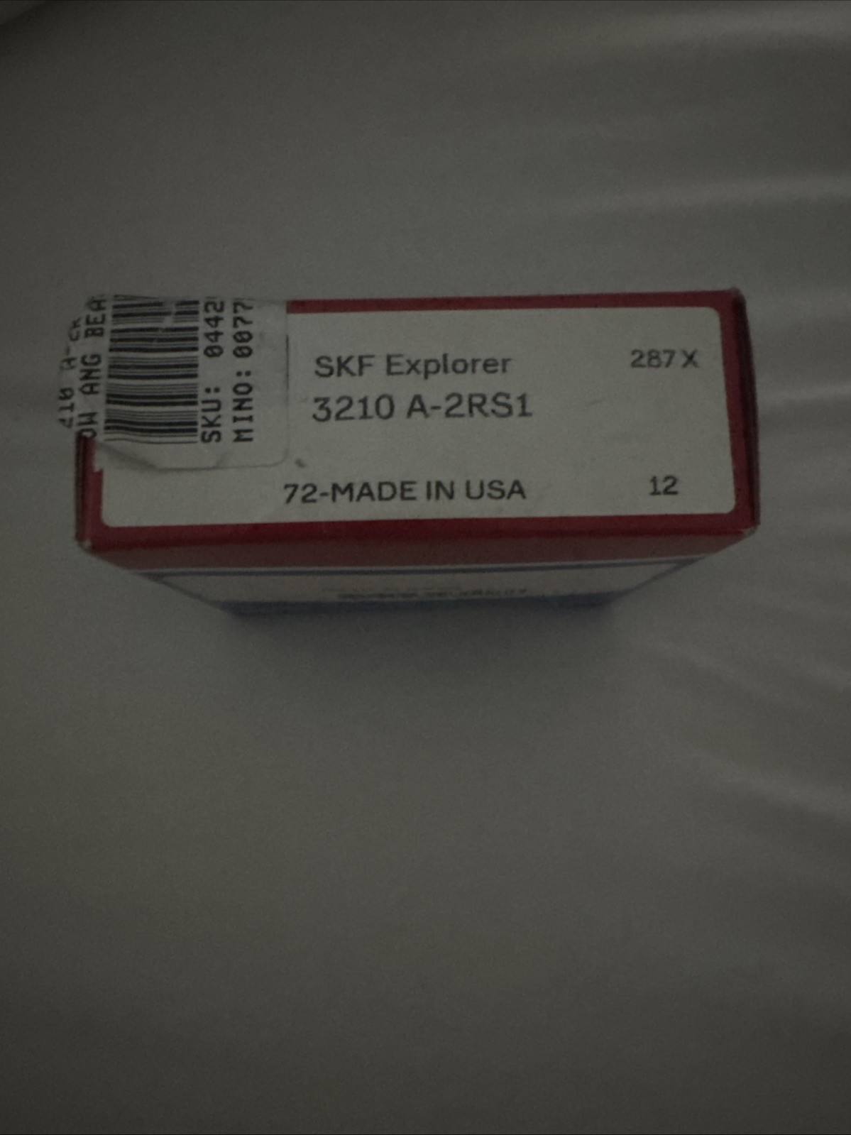 *FACTORY SEALED* SKF 3210 A-2RS1 Double Row Ball Bearing 1.969″ Bore + NIB