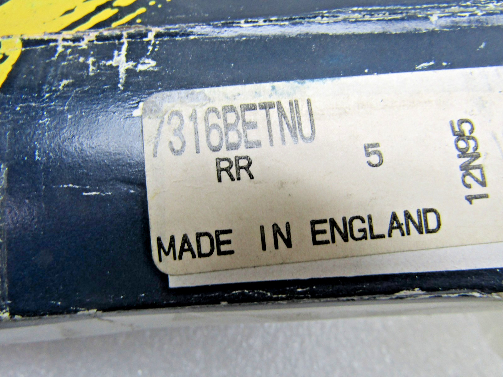 RHP NSK England 7316B E.T. NU 80mm X 170mm X 39mm Angular Contact Bearing