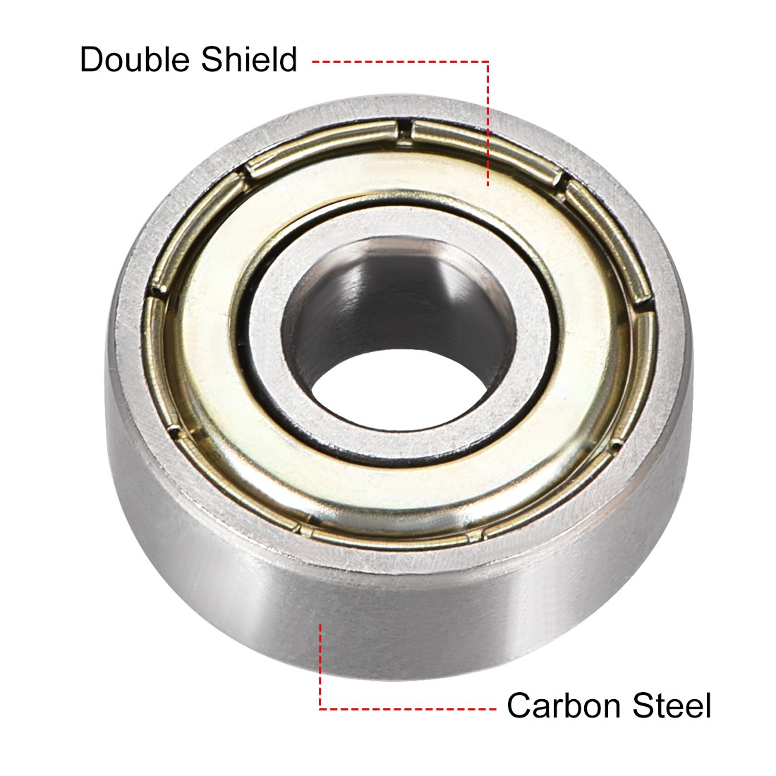 20pcs 606ZZ Ball Bearings Double Shield High Carbon Steel Z1 6mmx17mmx6mm