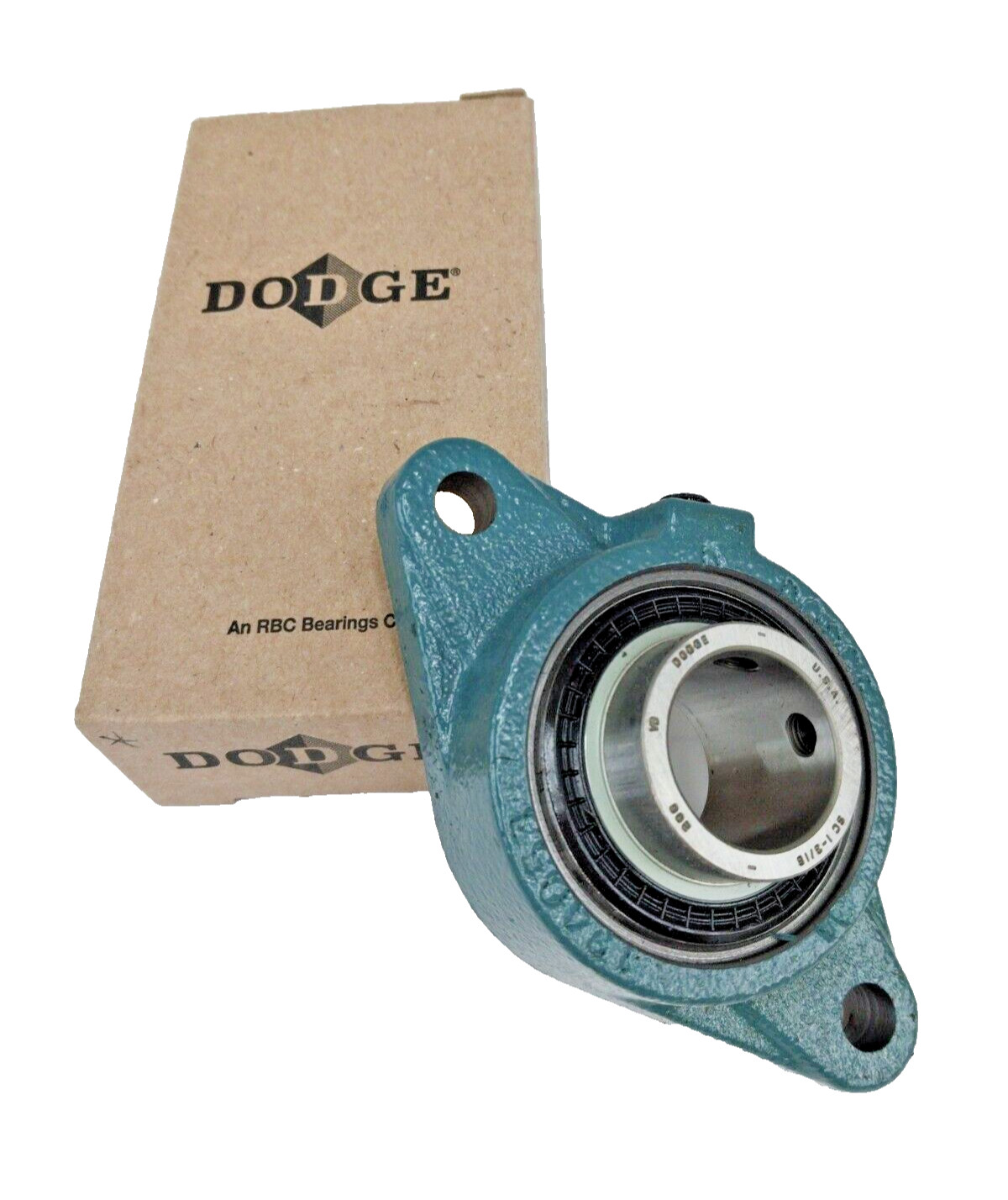 NEW DODGE 2 BOLT FLANGE BLOCK BEARING 1-3/16″ BORE F2B-SC-103-NL