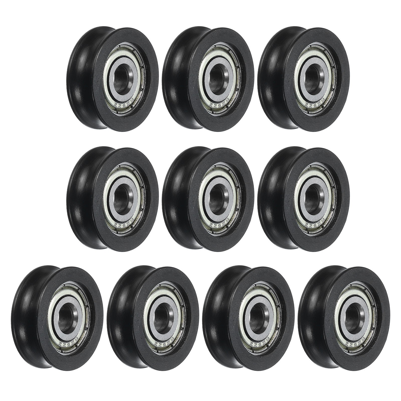 10Set U625ZZ Nylon Pulley U-Groove Ball Bearing 5x20x7mm U Groove Roller Wheel