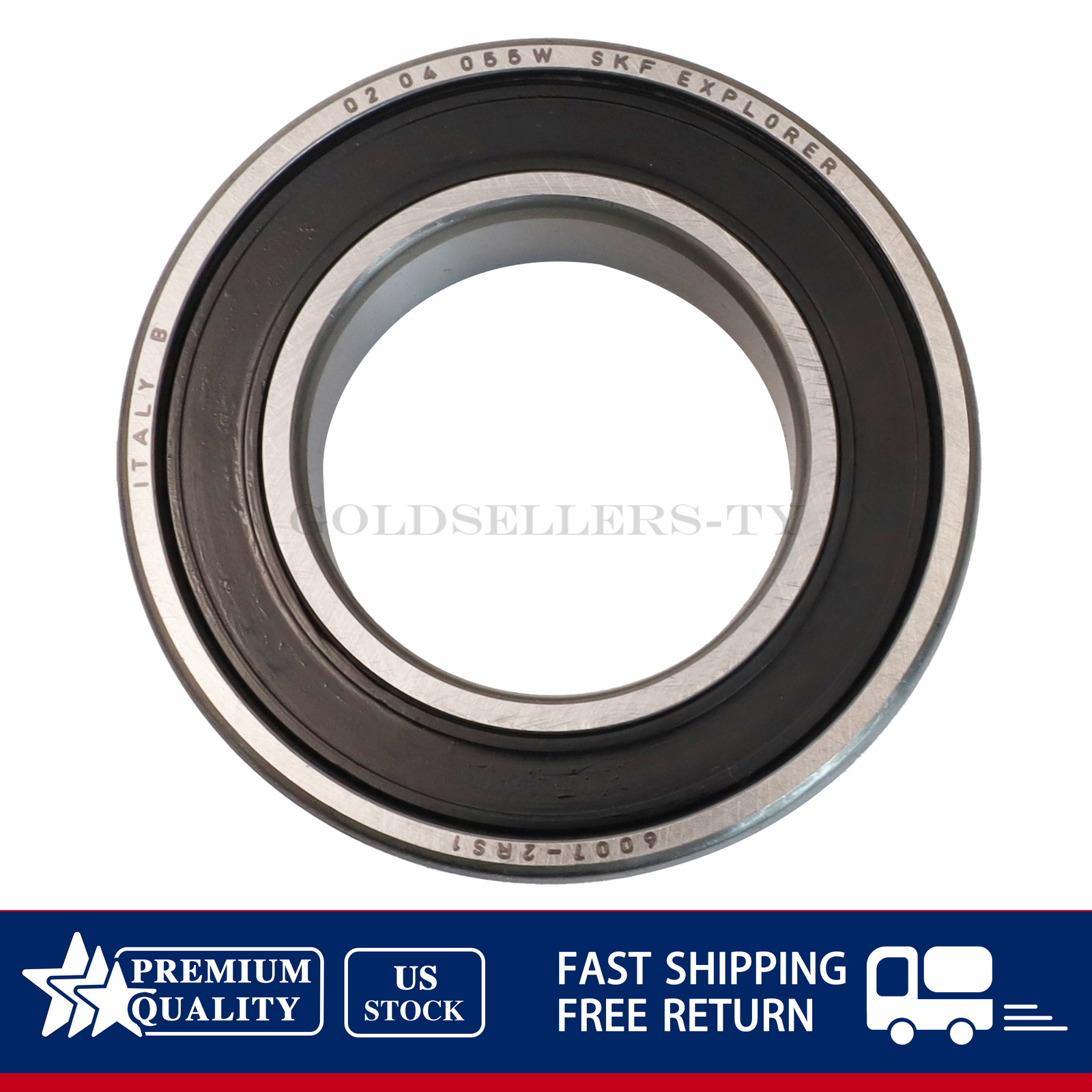 10x Fits SKF 6007 2RS1 Deep Groove Ball Bearing Rubber Sealed 35x62x14mm 6007RS