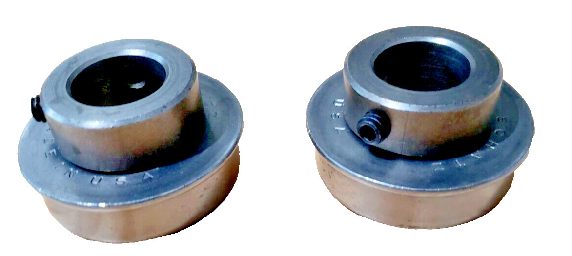(QTY:2) SCHATZ AFS4856 Flanged Radial Ball Bearing: 3/8 in Bore Dia, 1-3/4”OD