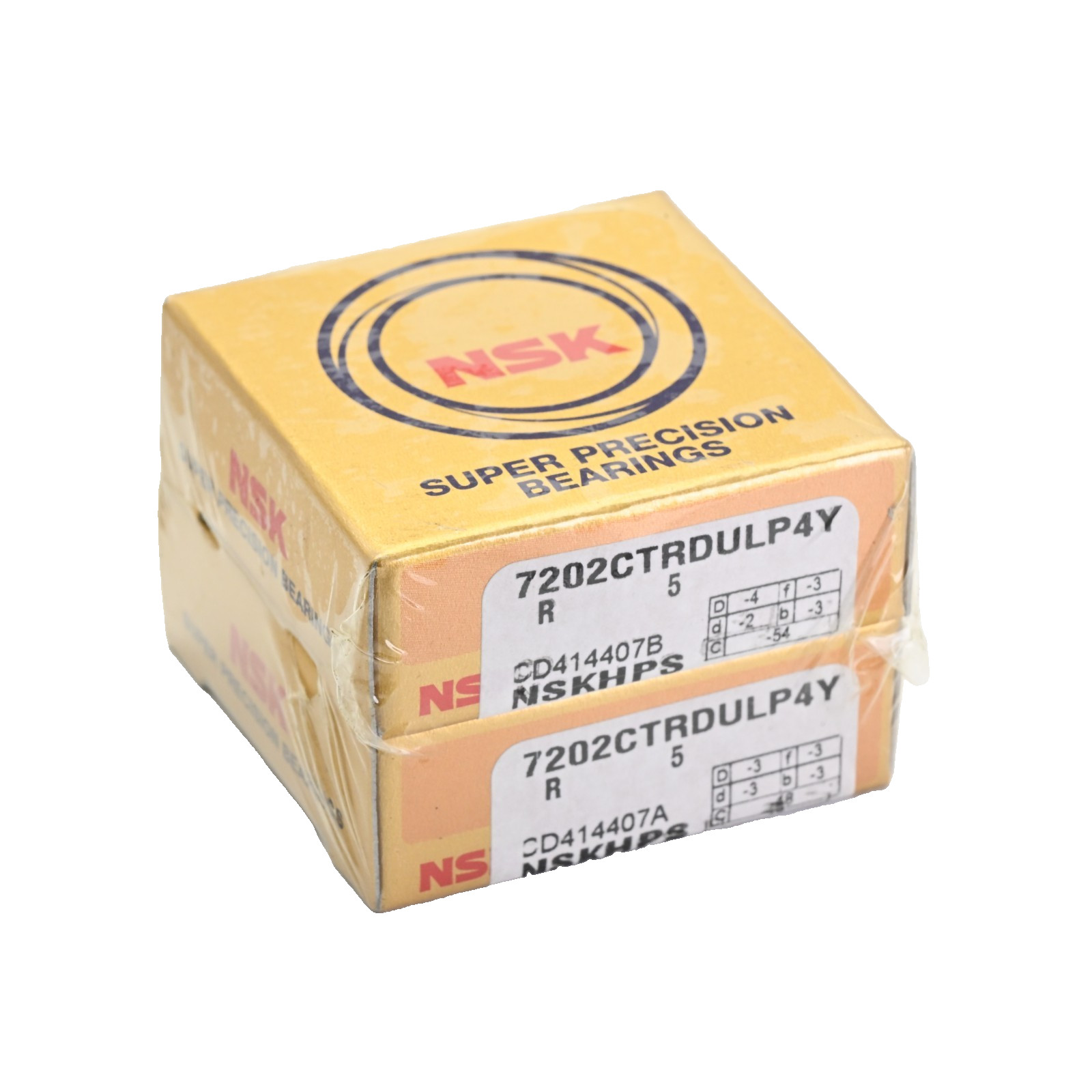 Lot of 2x NSK 7202CTRDULP4Y Super Precision Angular Contact Bearing 15/35/11mm