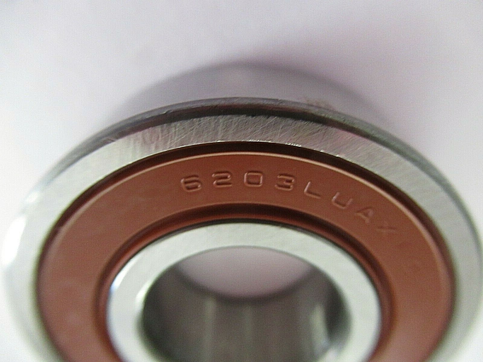 (TEN) NTN 6203LLU Deep Groove Single Row Radial Ball Bearing, C3, Double Sealed