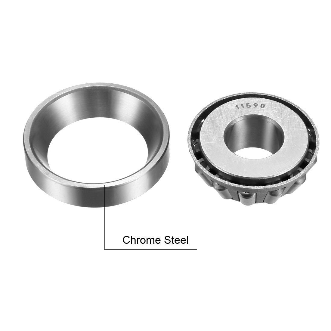 2pcs 11590/11520 Tapered Roller Bearing Cone and Cup Set 0.625″ Bore 1.688″ O.D.