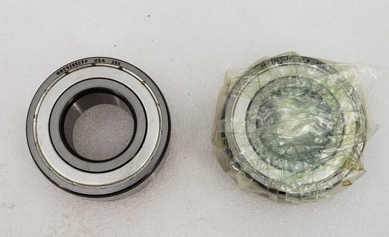 MRC 5205CFF Angular Contact Bearing 25mm ID X 52mm OD X 0.8125in W Lot Of 2