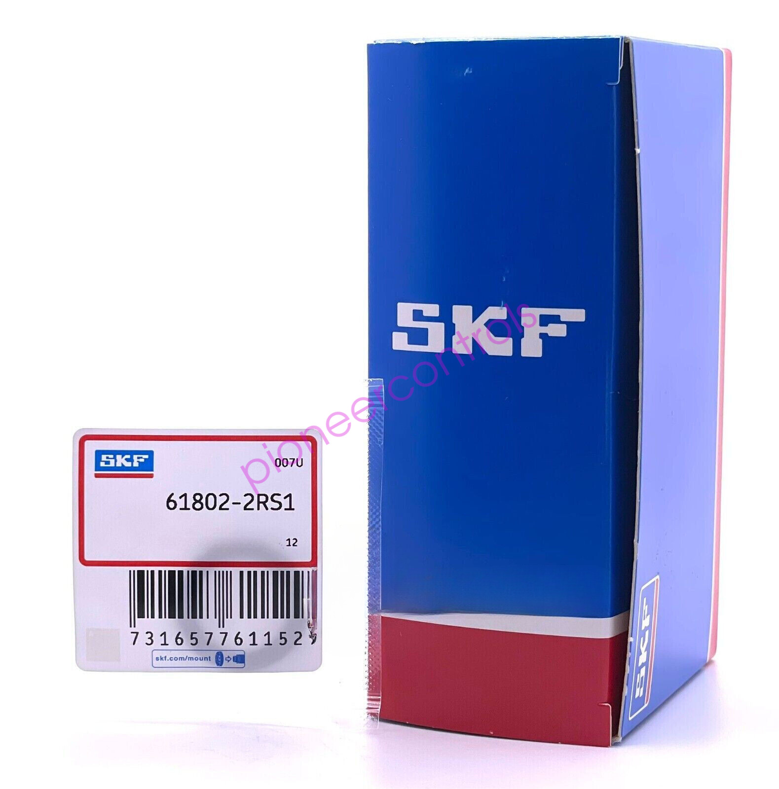NEW SKF 6802 2RS DEEP GROOVE BALL BEARING, RUBBER SEALED 61802 15x24x5 mm