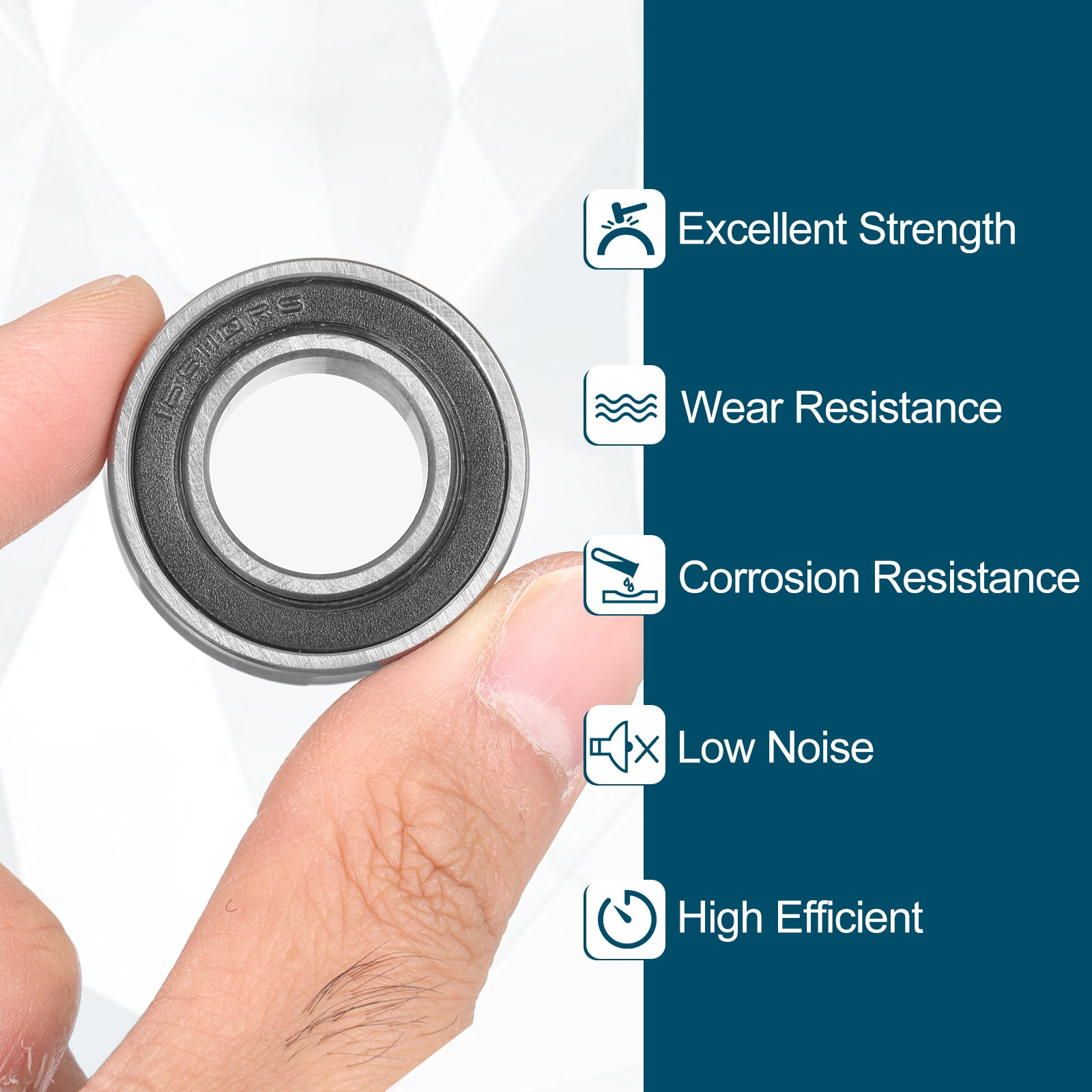 4pcs 163110-2RS Non-Standard Ball Bearings 16mm ID x 31mm OD x 10mm Thickness