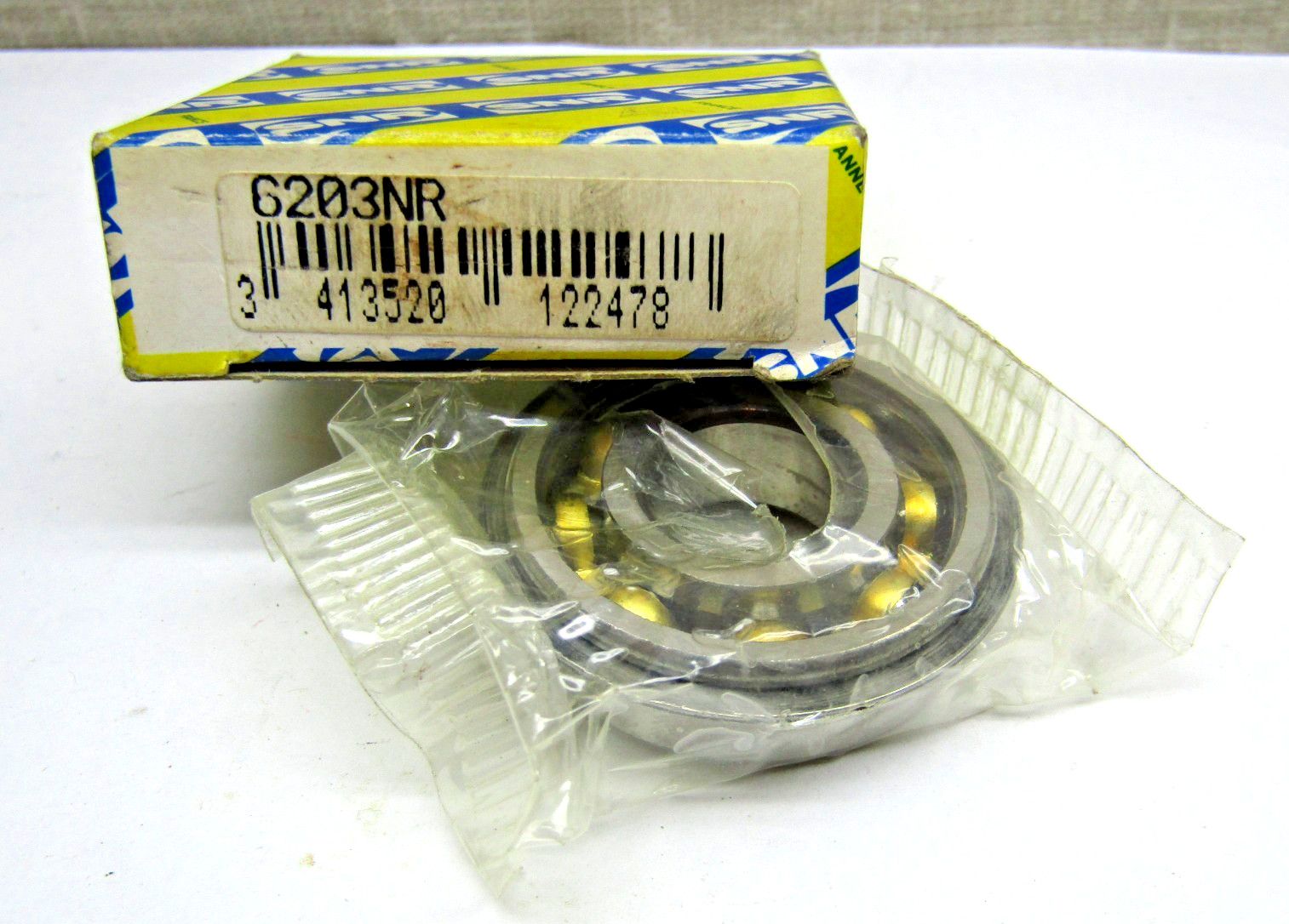 SNR France 6203NR 17mm X 40mm X 12 mm Open Snap Ring Bearing