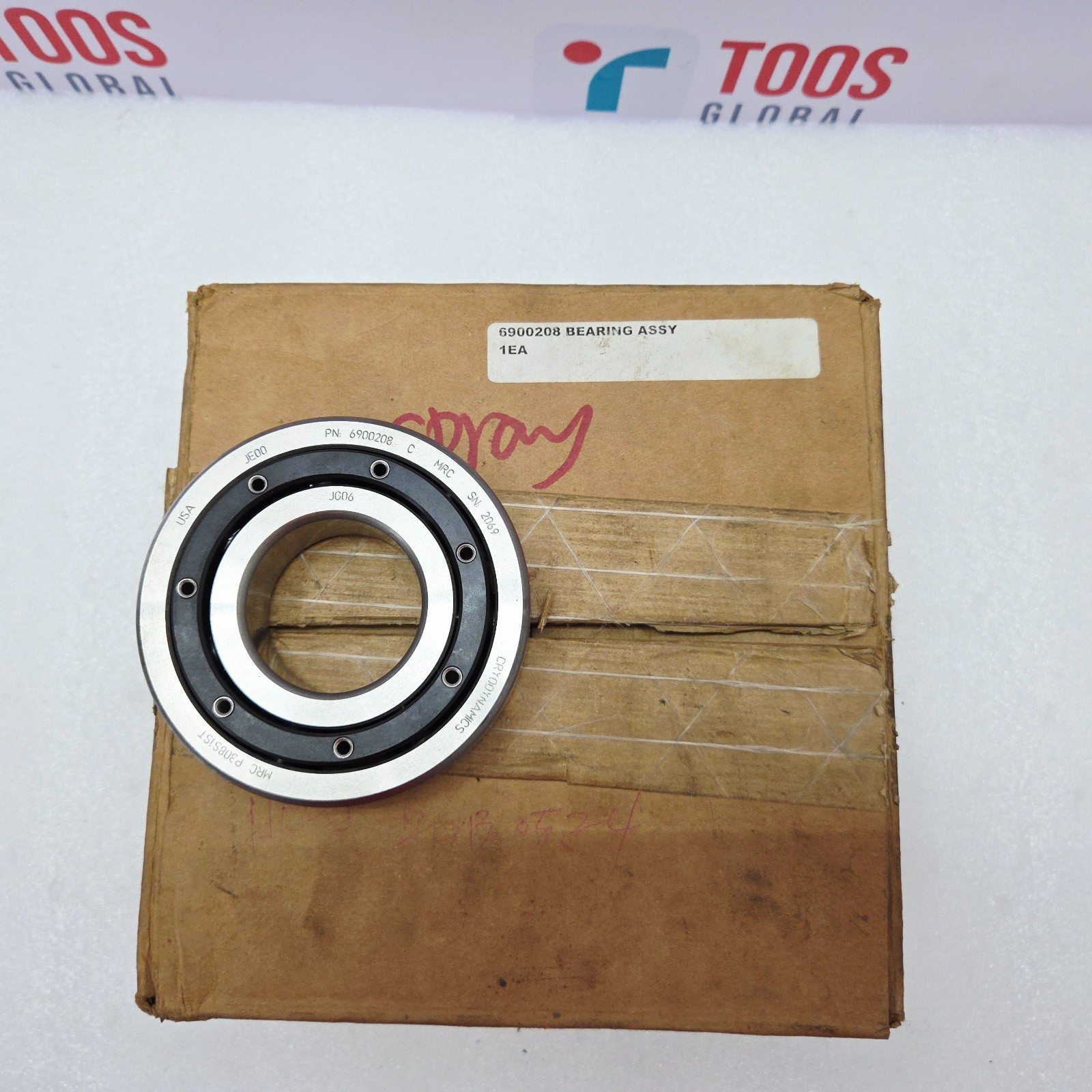 MRC P308S1ST CRYODYNAMICS BALL BEARING 6308 C4 PN 6900208 C MADE IN USA