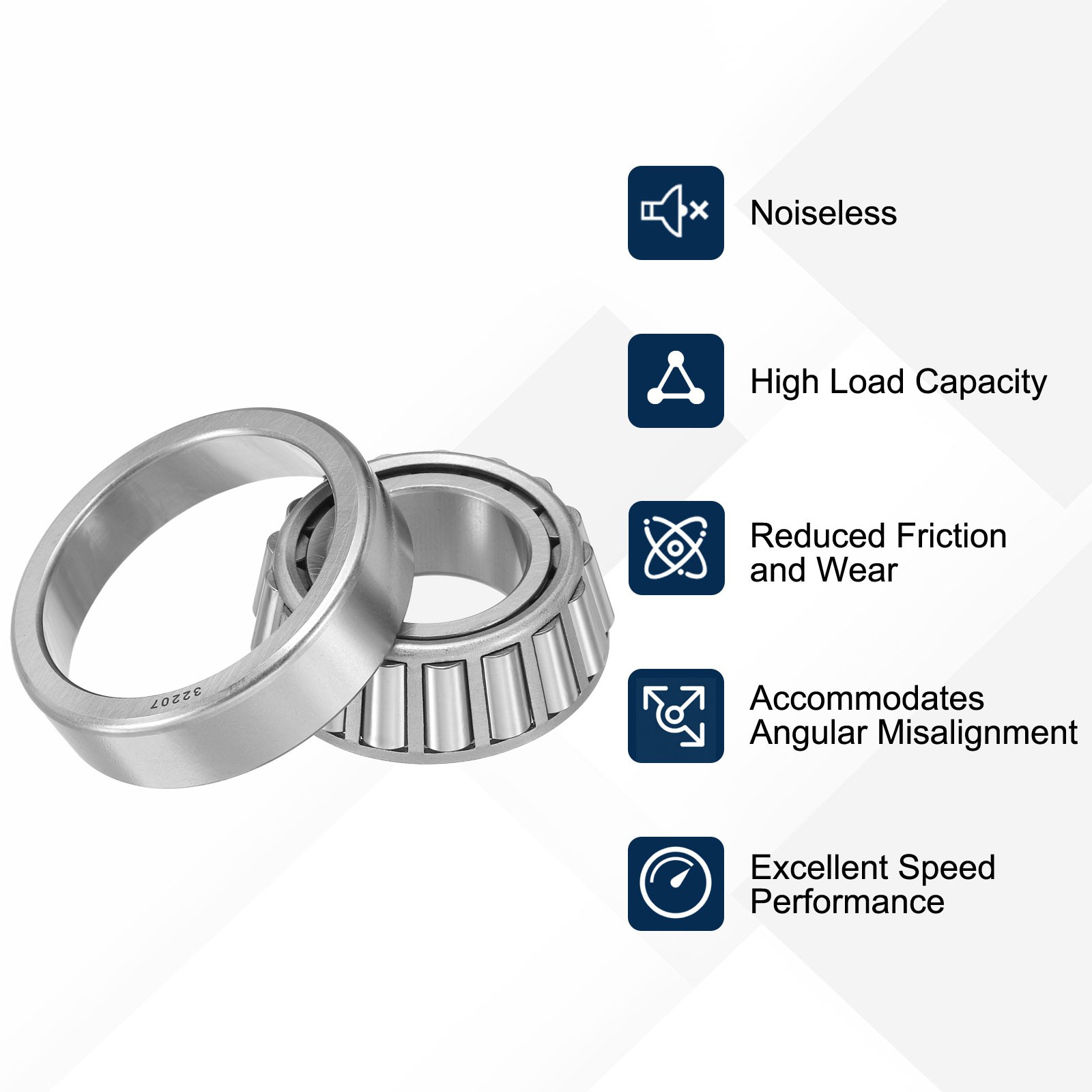 32207 Tapered Roller Bearing Cone and Cup 35mm Bore x 72mm OD P6