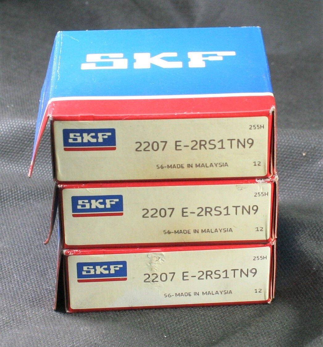 One (1) SKF 2207 E 2RS1TN9 Self Aligning Bearing 35 MM ID Malaysia NEW