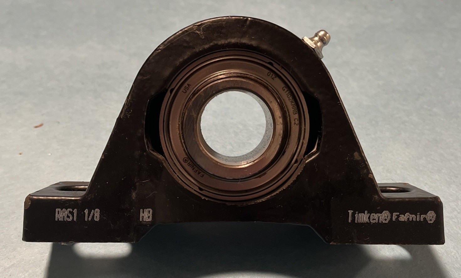 RAS1 1/8 TIMKEN /FAFNIR-2 Bolt Ball Bearing Pillow Block 1-1/8” Bore-New No Box