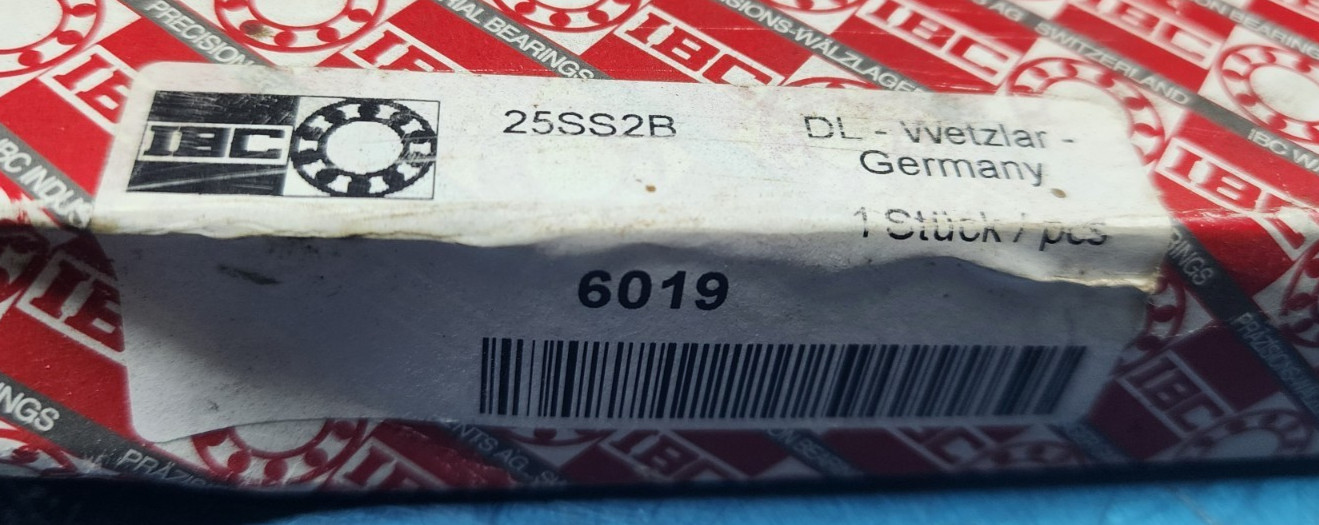 🤠 NEW IBC STAINLESS STEEL DEEP GROOVED BALL BEARING 95X145X24 MM 25SS2B 6019