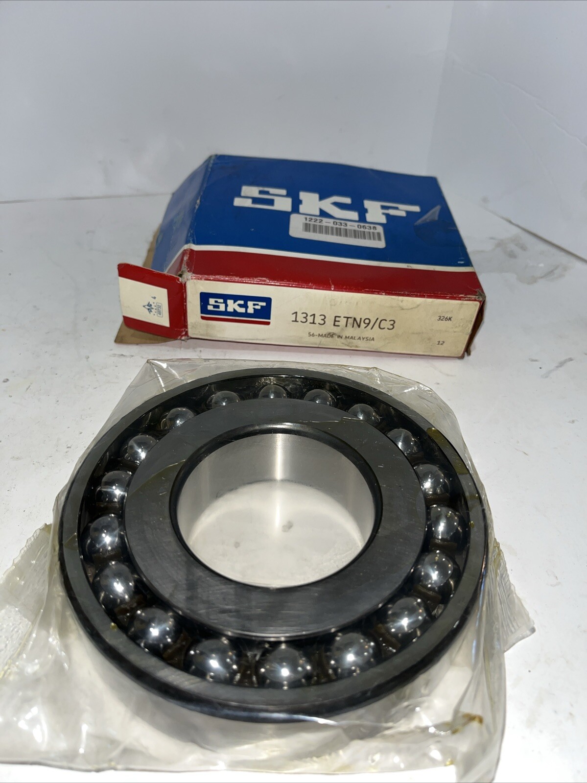 SKF 1313 ETN9/C3 Double Row Self-Aligning Bearing 65mm Bore, 140mm NOS