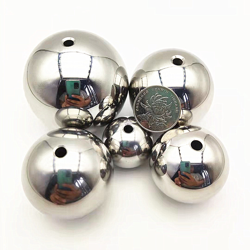 Ø 2mm-60mm Stainless Steel Ball Bearing Round Ball With Through Hole Unthreaded