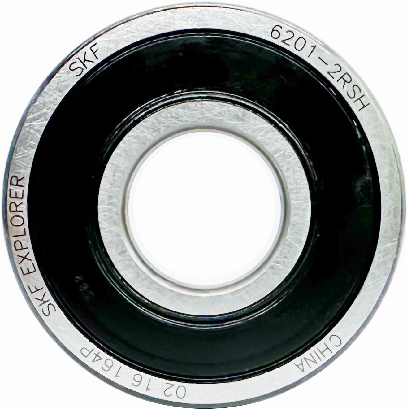 (2 PACK) SKF 6201-2RSH 12X32X10MM Double Rubber Seal Ball Bearings 6201RS