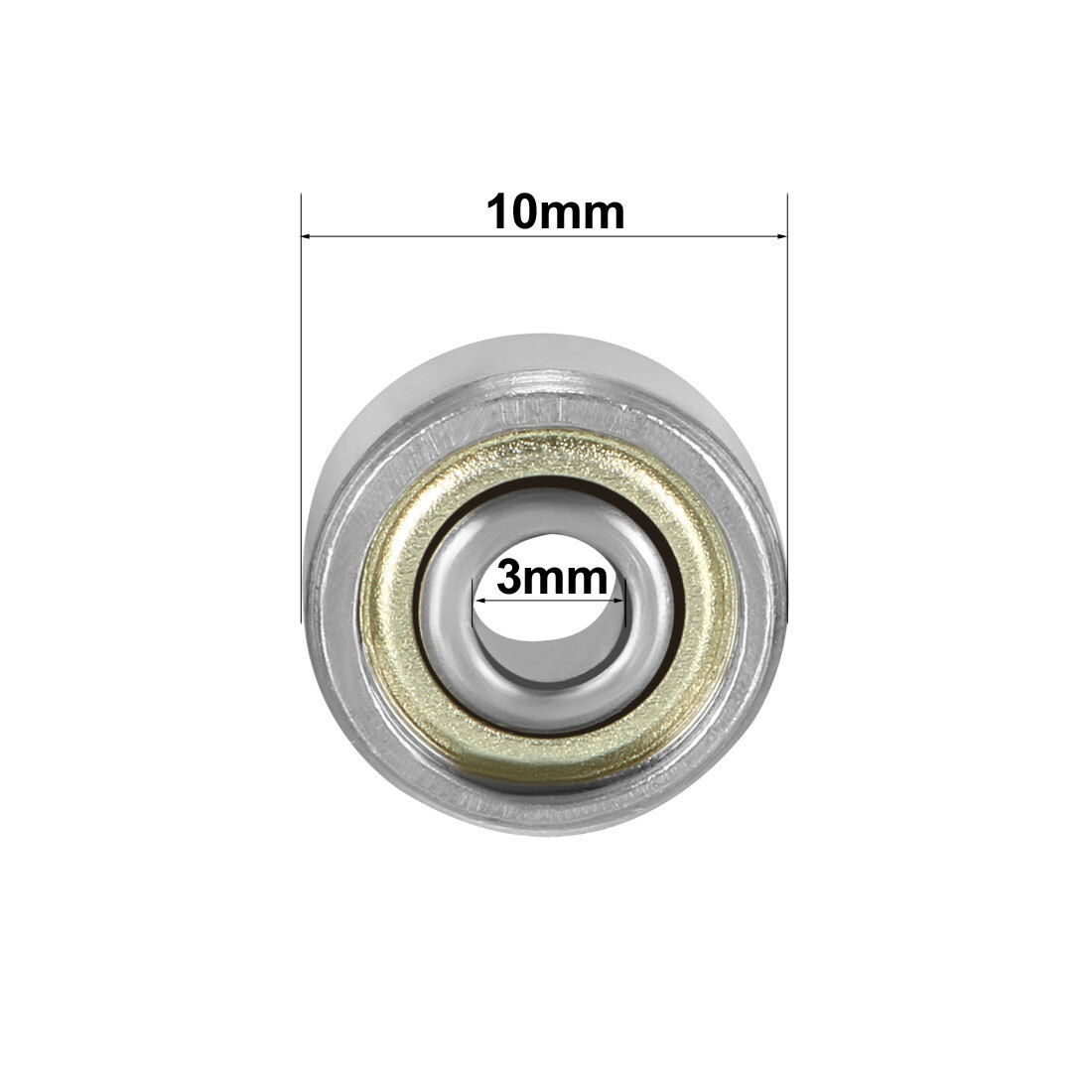 20pcs Deep Groove Ball Bearing 623ZZ Double Shield 3 x 10 x 4mm Carbon Steel