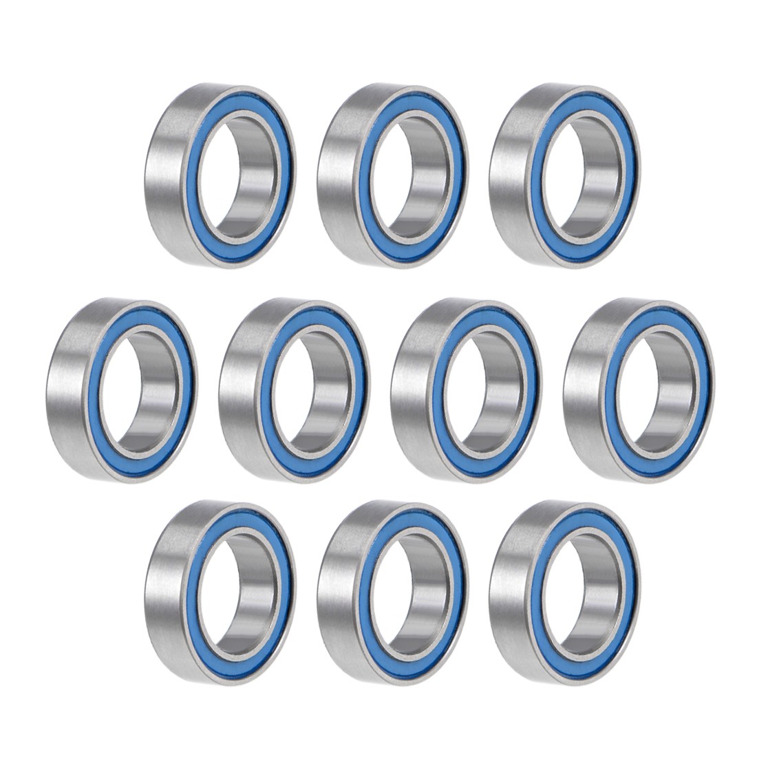 MR117-2RS Ball Bearings 7mmx11mmx3mm Double Sealed Chrome Steel Z2 ABEC1 10pcs