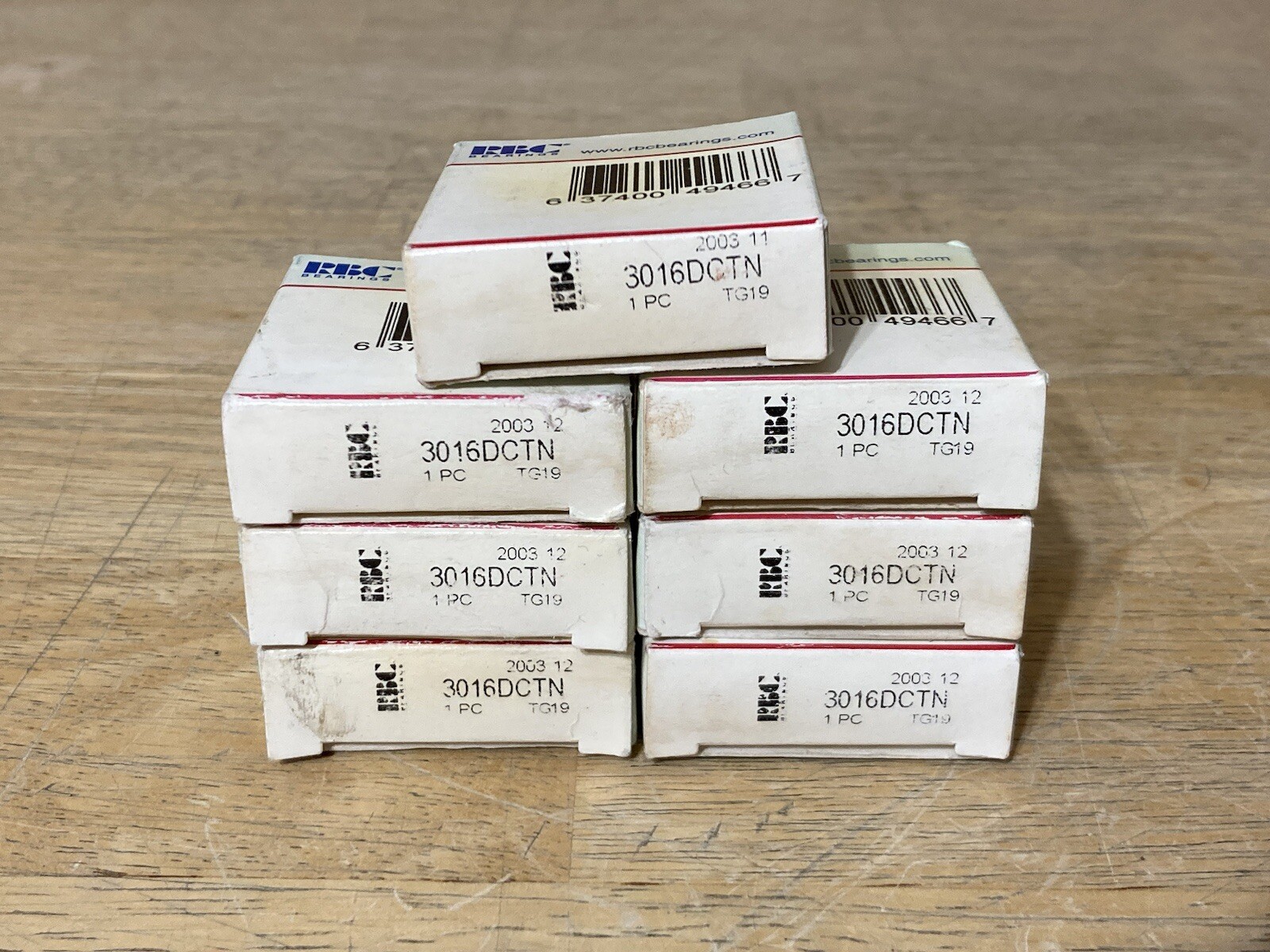 RBC 3016DCTN Bearing Lot of 7
