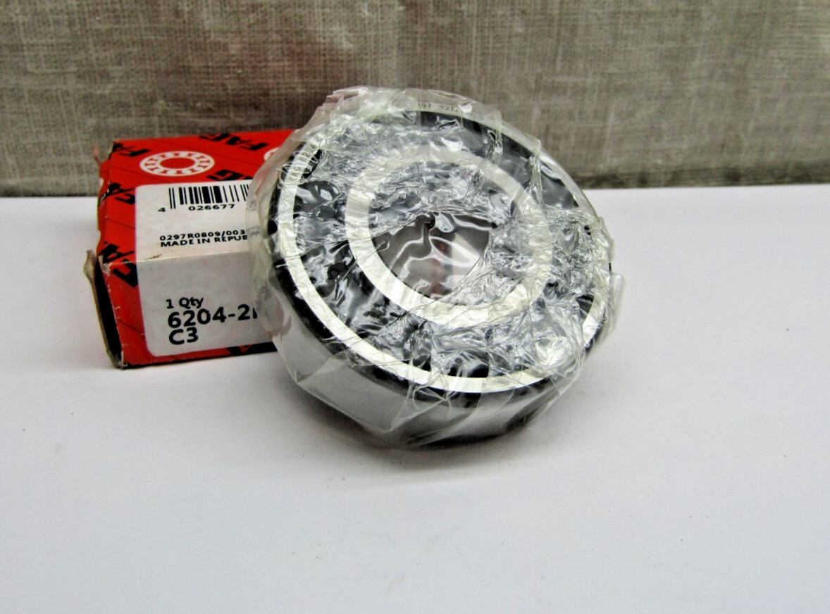 FAG 6204-2RS C3 20mm X 47mm X 14mm Sealed Bearing