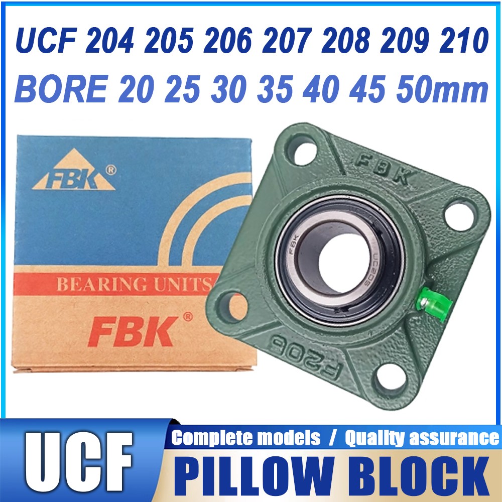 UCF METRIC FLANGED PILLOW BLOCK SELF LUBE BEARING UNIT UCF204~210 BORE 20mm~50mm