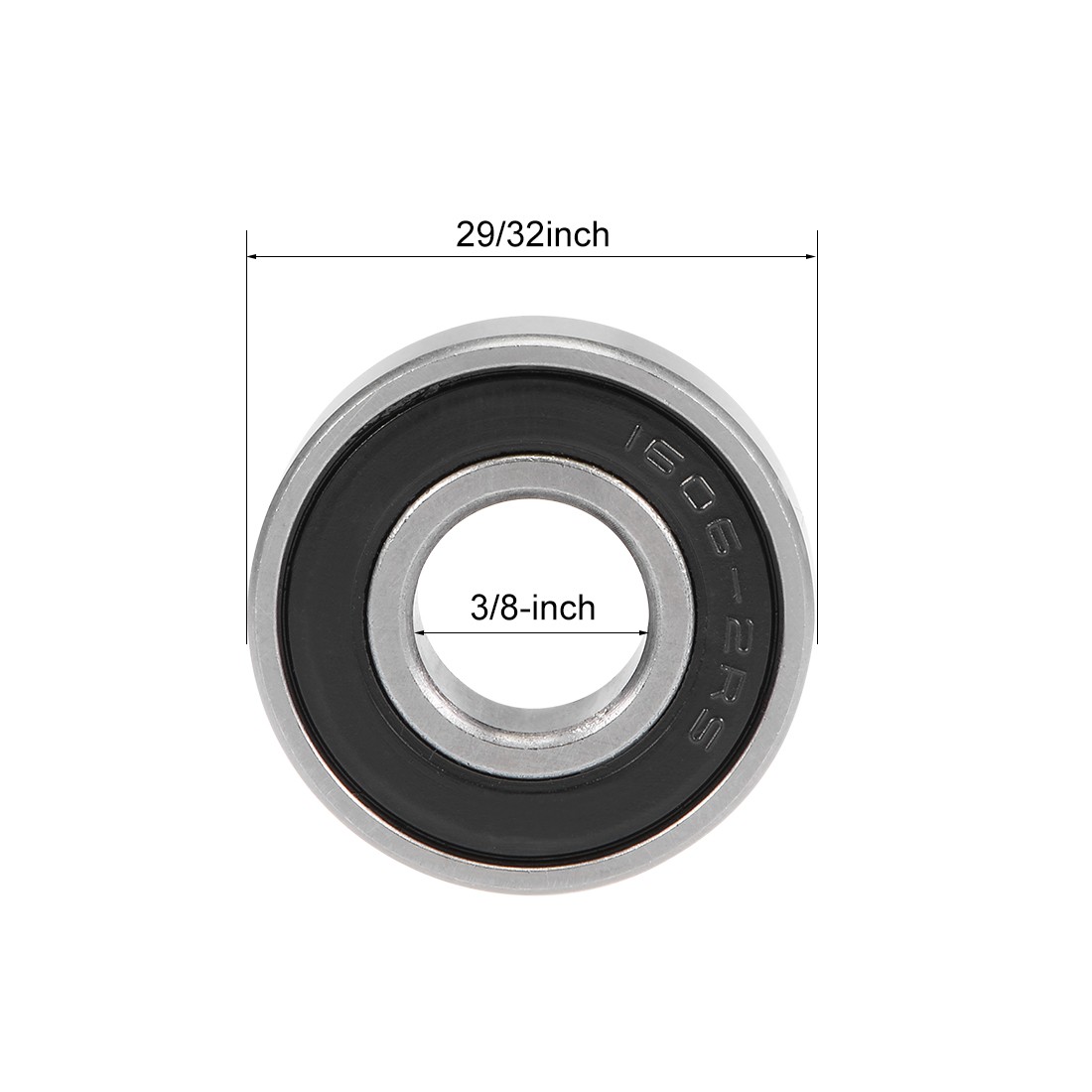 1606-2RS Deep Groove Ball Bearing Z2 3/8×29/32×5/16inch Double Sealed 10Pack