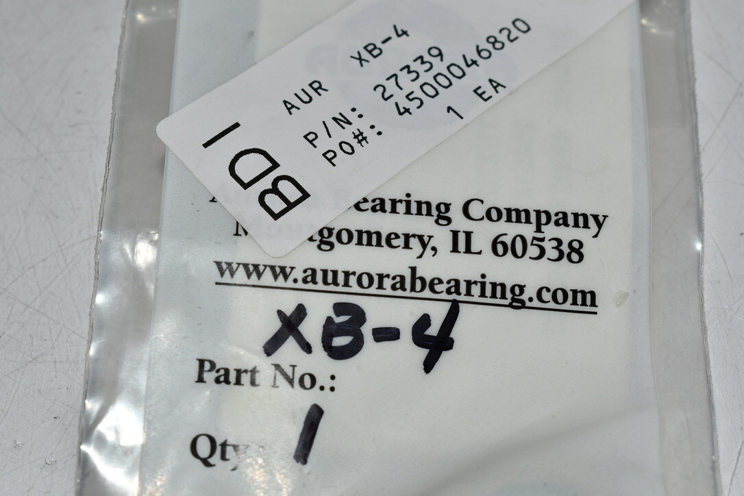NEW Aurora Bearing XB-4 Male Threaded Left Hand Rod End – Bore Diameter: 0.2500