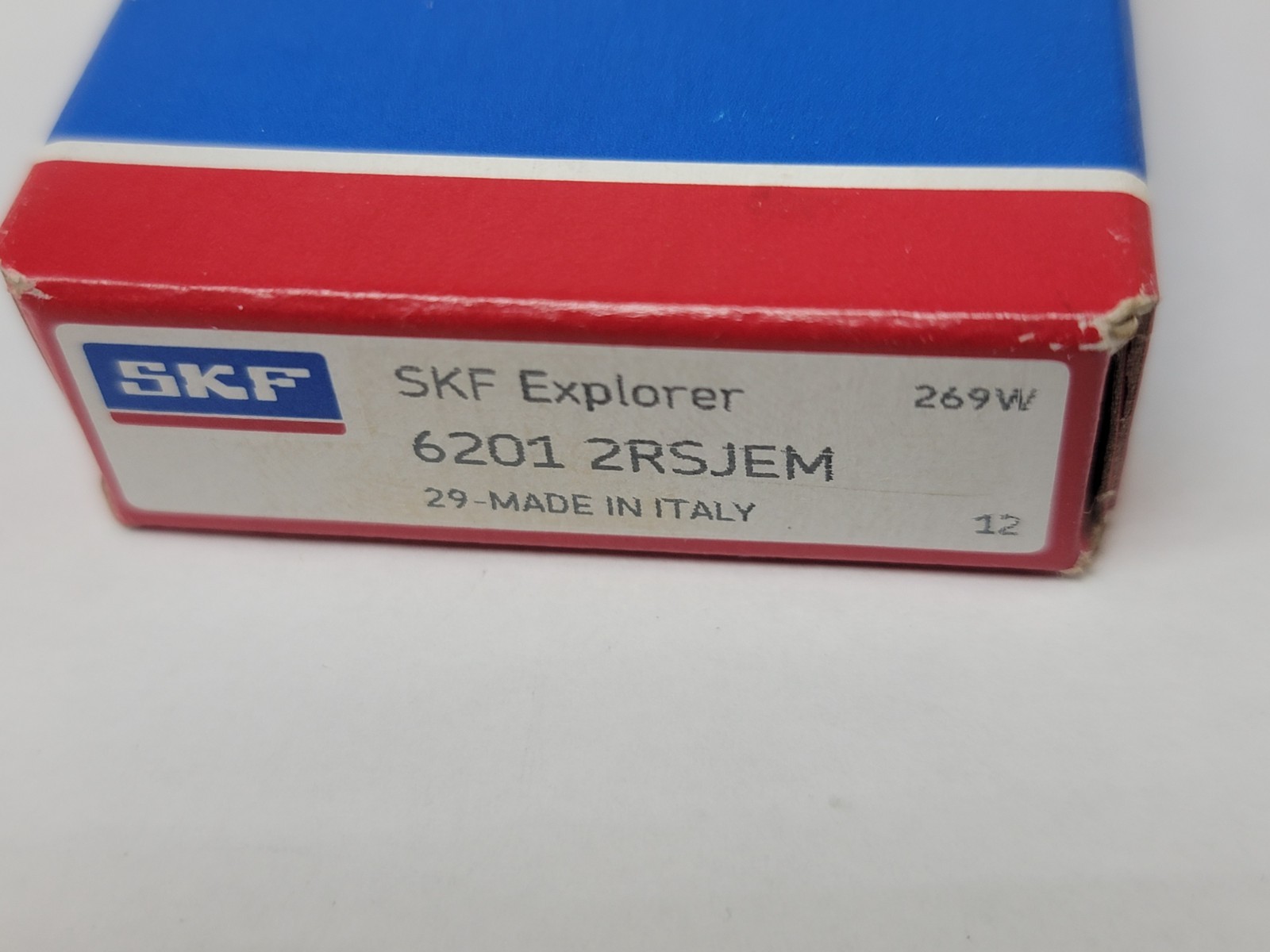 New Sealed SKF 6201 2RSJEM Deep groove ball bearing, 12 mm bore diameter
